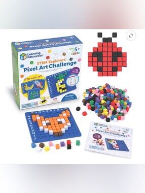 Learning Resources  STEM Explorers Pixel Art Challenge - Science & STEM Activity